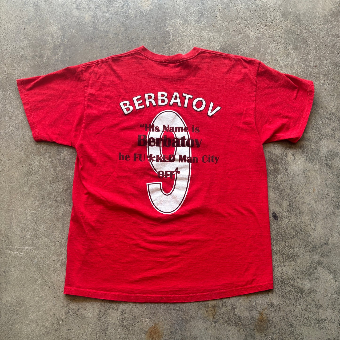 2000s Dimitar Berbatov Manchester United Player Tee Auto? XL