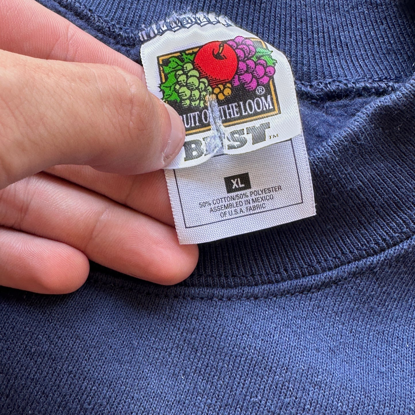 L Navy Blue KiK Crewneck