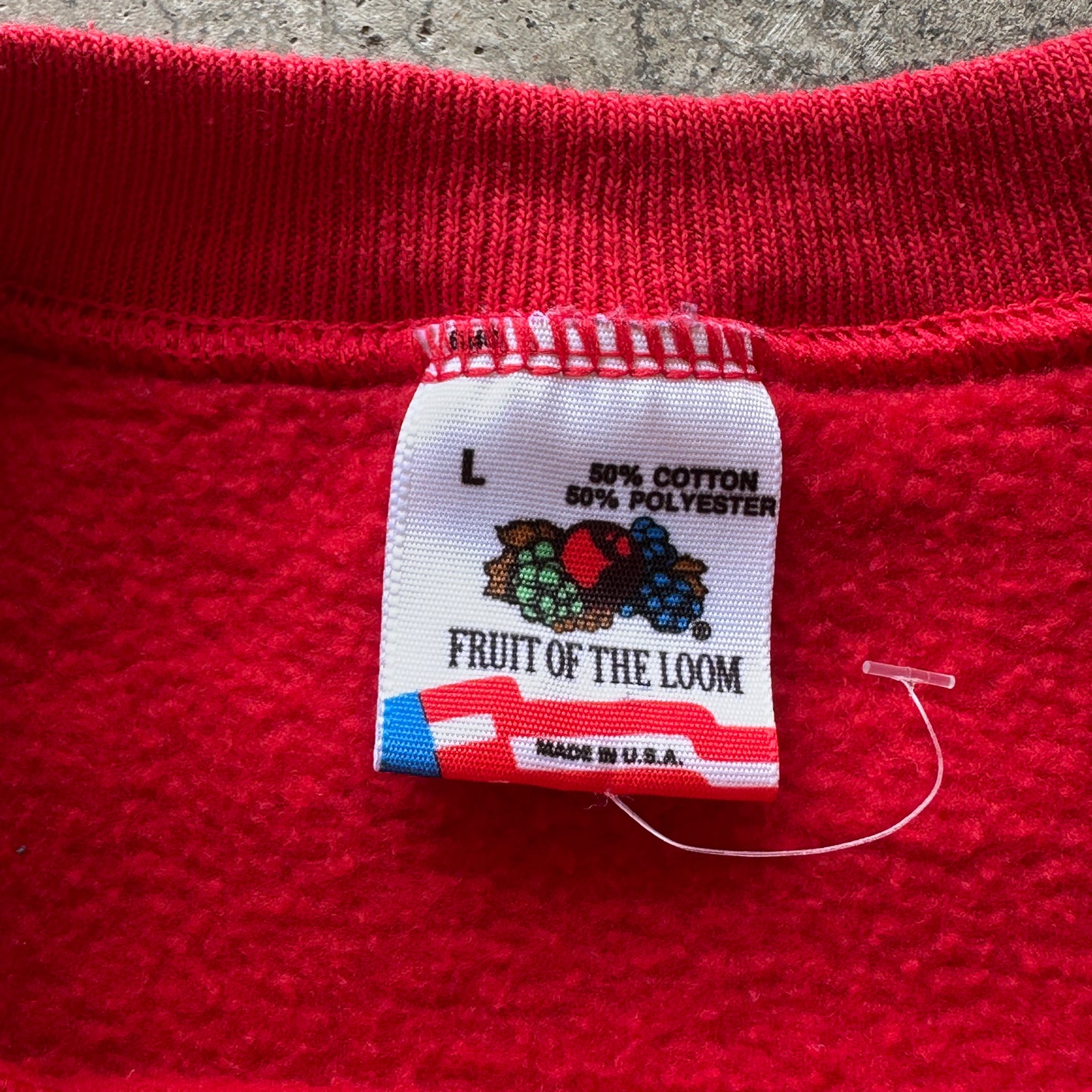 L Cherry Red KiK Crewneck