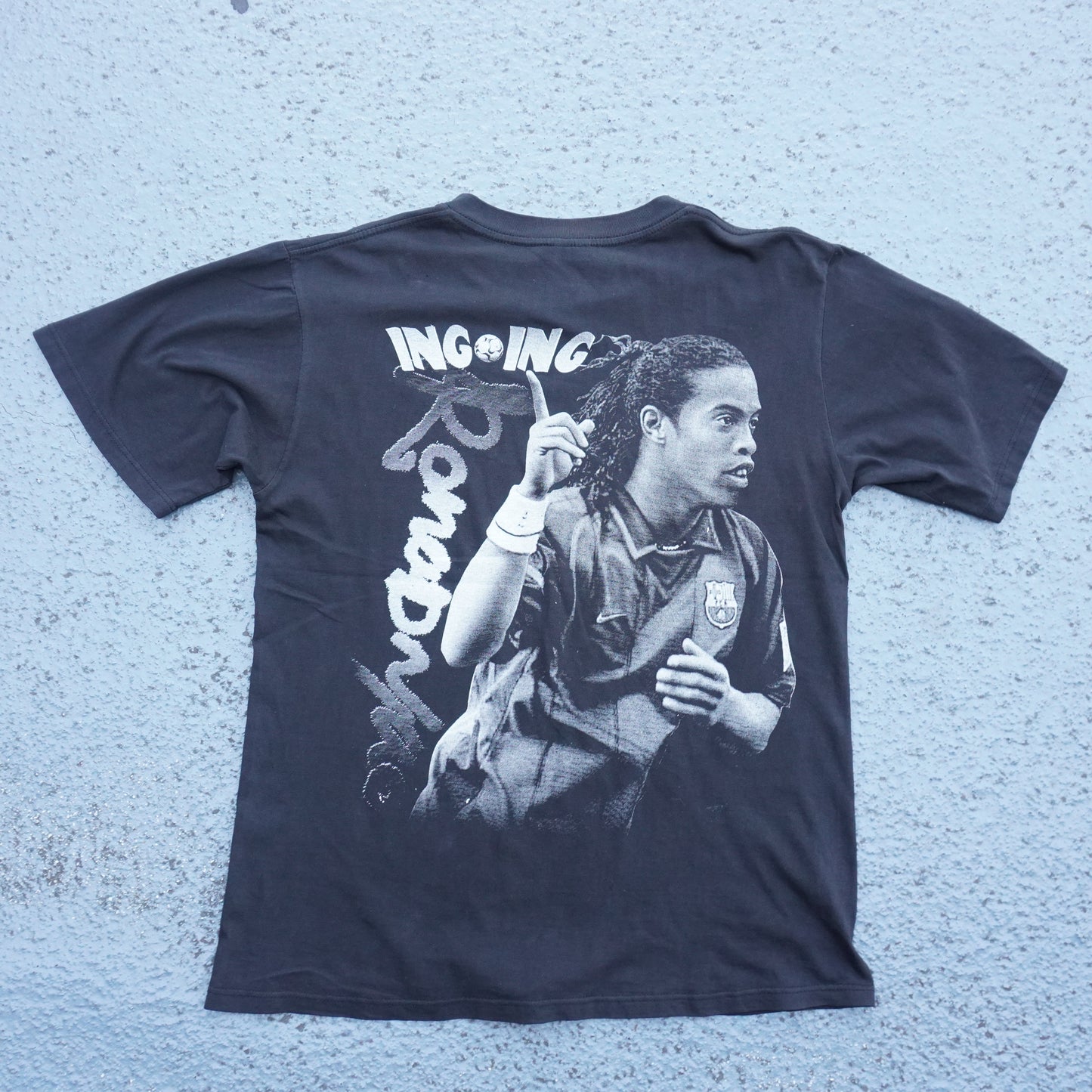 90s Barcelona Ronaldinho Thai Bootleg XL
