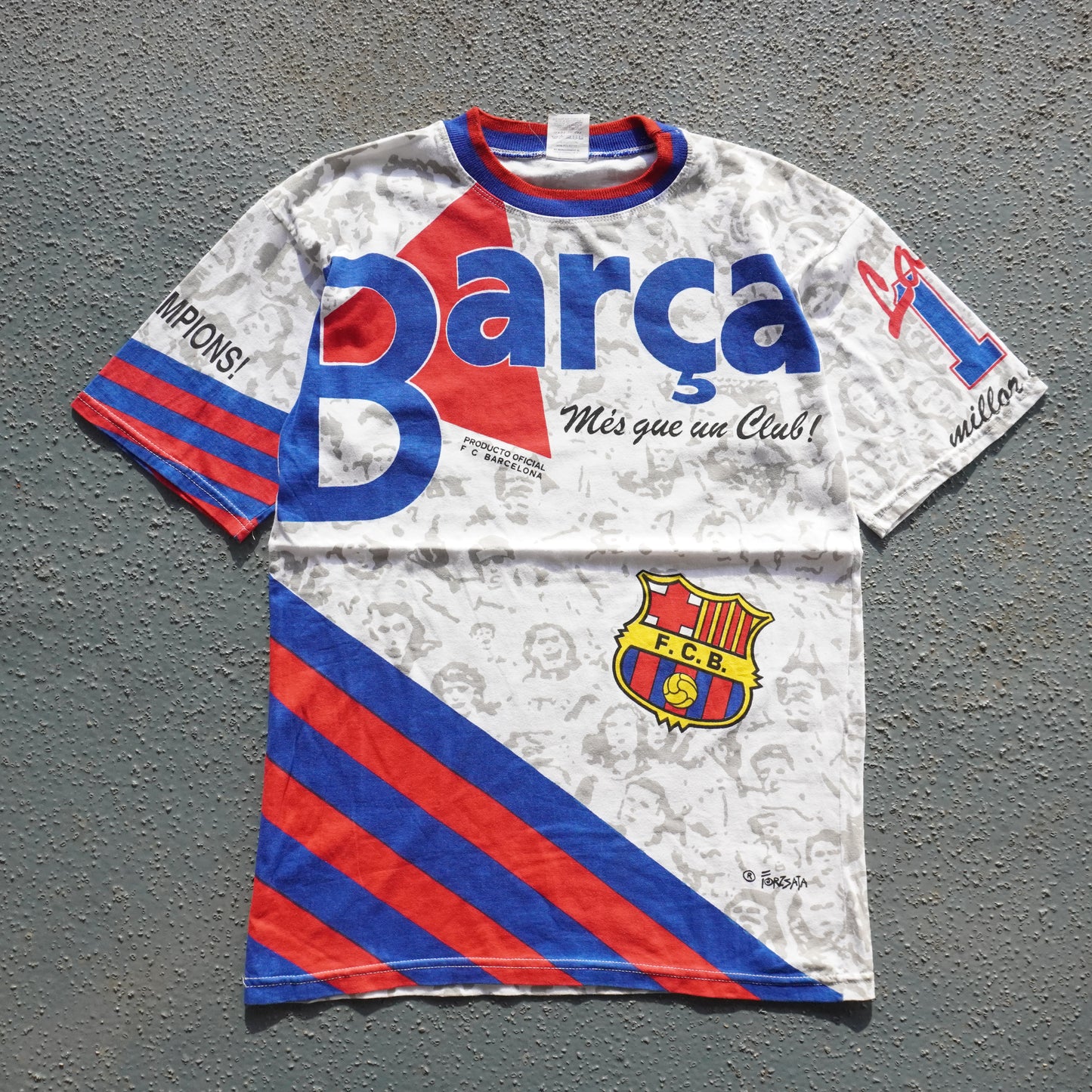 90s FC Barcelona Champions AOP Medium