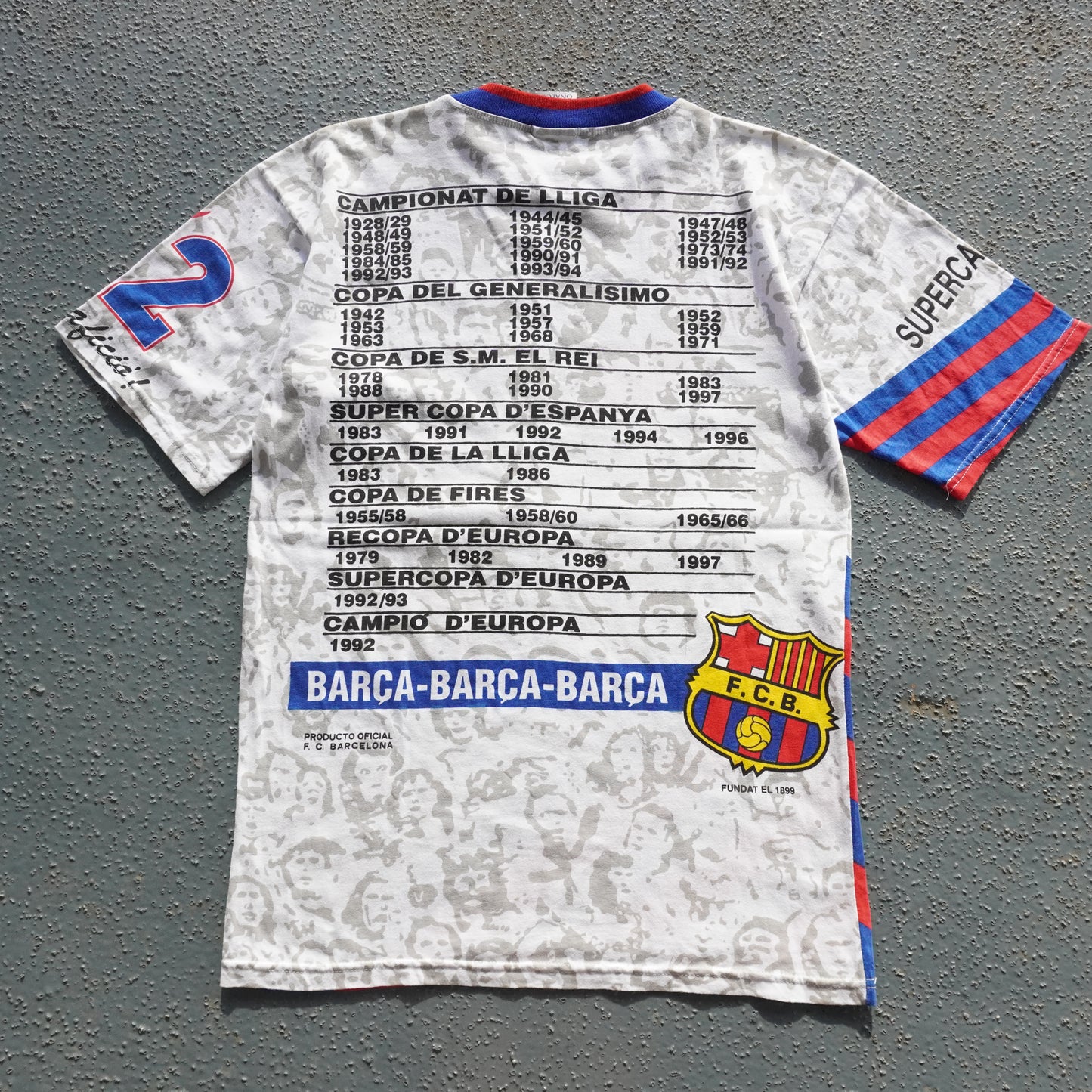 90s FC Barcelona Champions AOP Medium