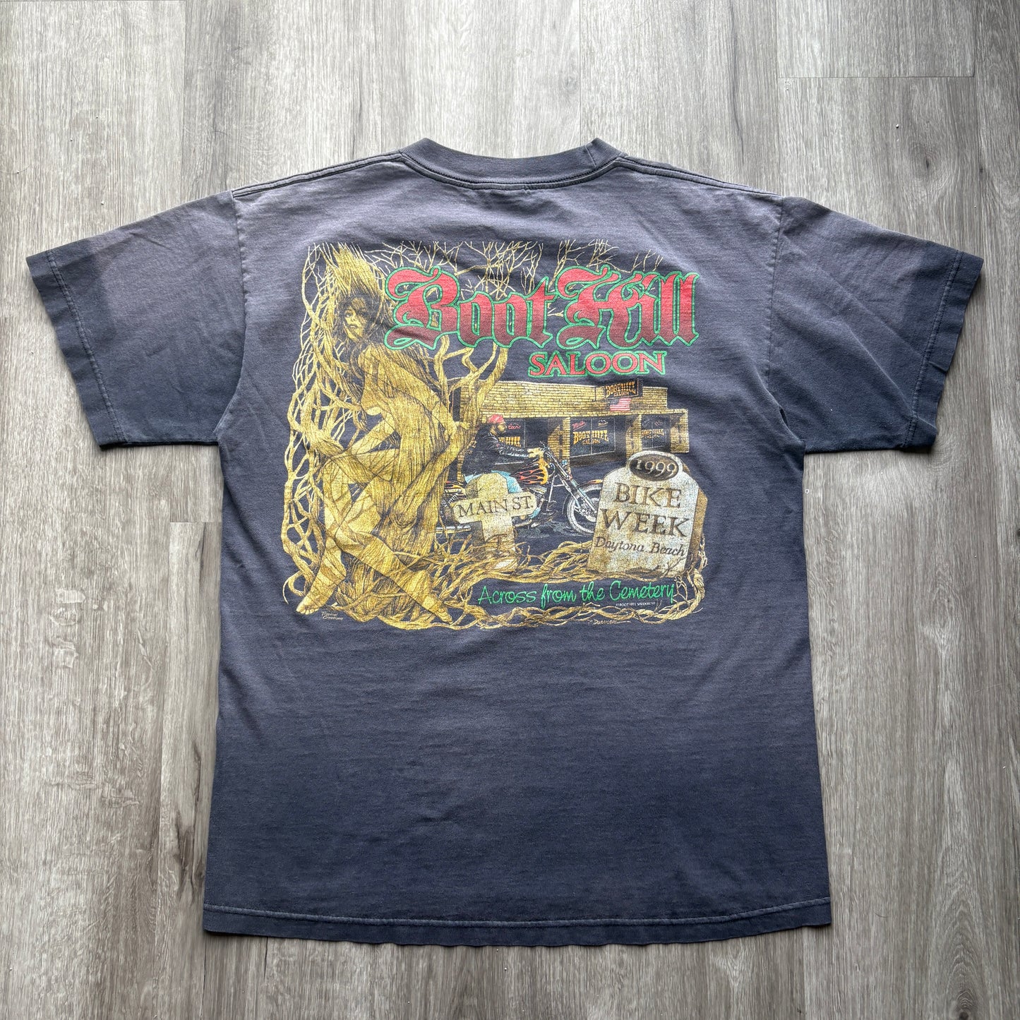 1999 Daytona Bike Week Fader Pocket Tee L