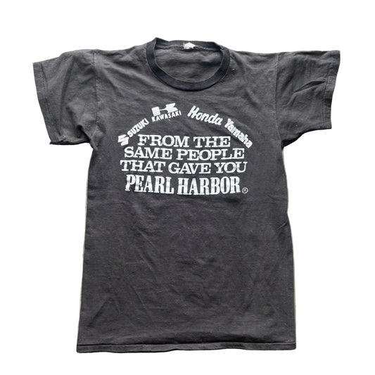 Vintage 80s Japan Hate Pearl Harbor Harley Davidson M