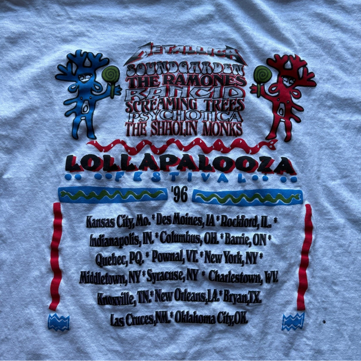 1996 Lollapalooza Metallica XL