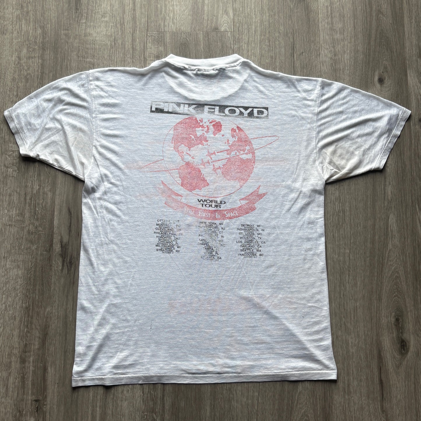 1987 Pink Floyd World Tour Paper Think XL