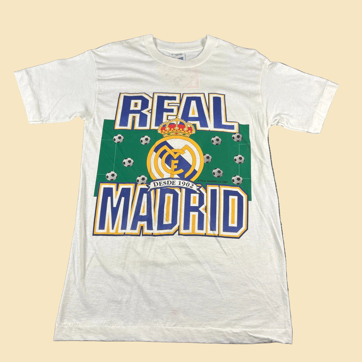 1997 Real Madrid Club Crest Tee S/M