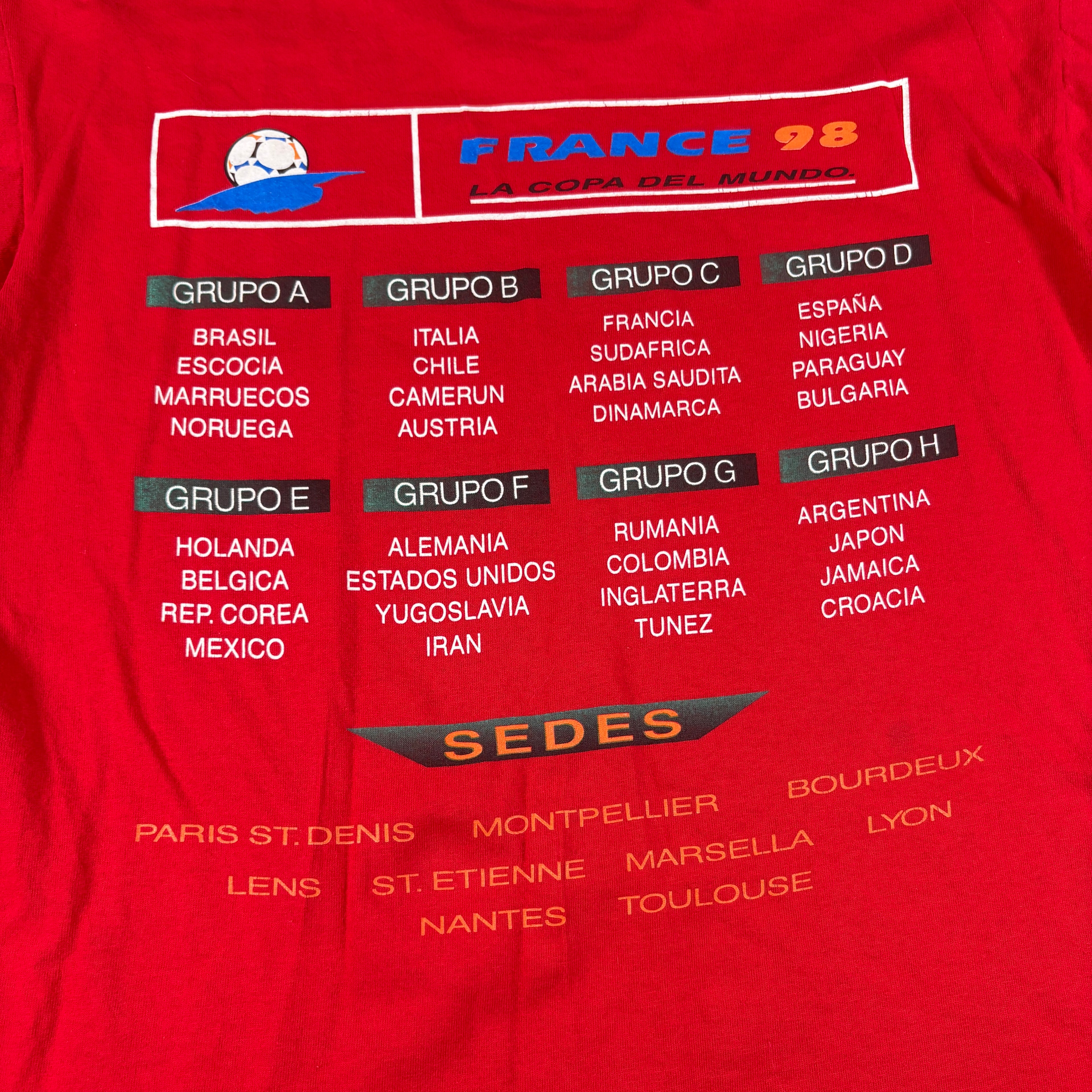 1998 France World Cup Spain Group Stage L