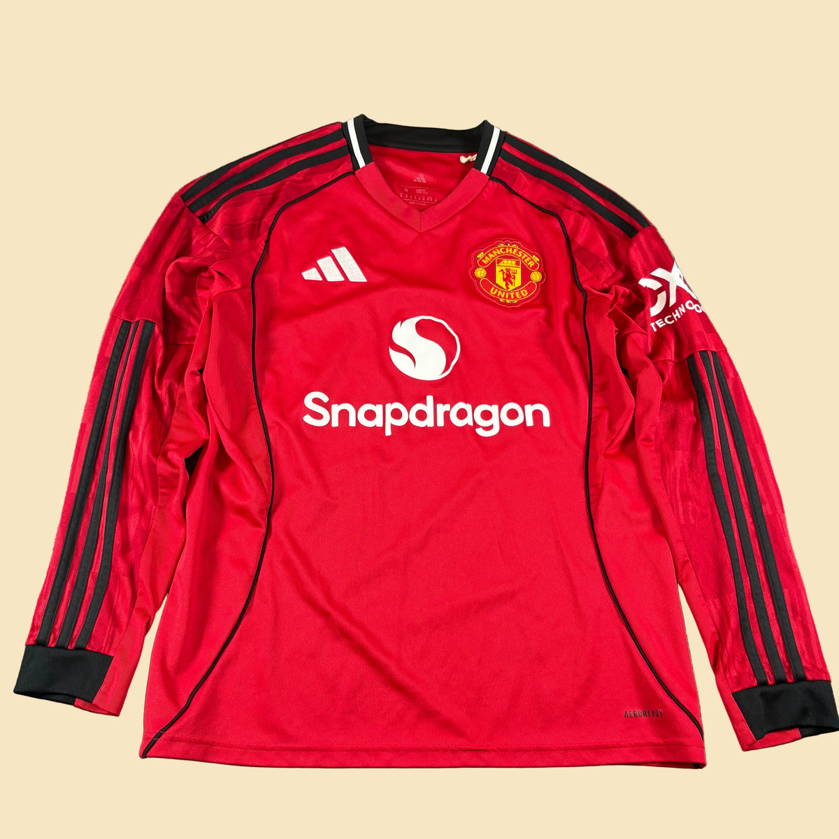 2025 Manchester United Home Kit Longsleeve M