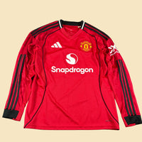 2025 Manchester United Home Kit Longsleeve M