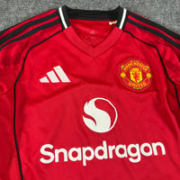 2025 Manchester United Home Kit Longsleeve M
