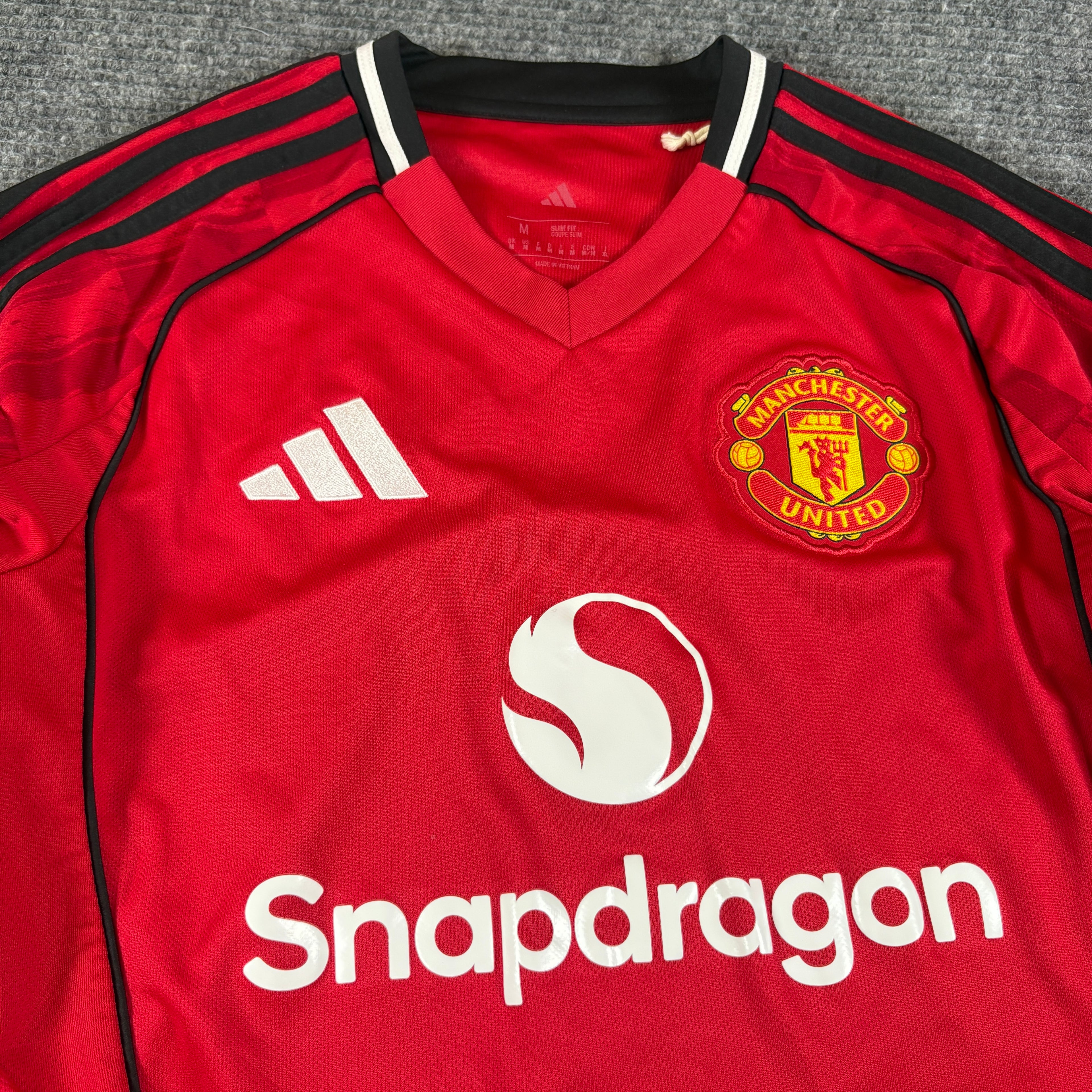 2025 Manchester United Home Kit Longsleeve M