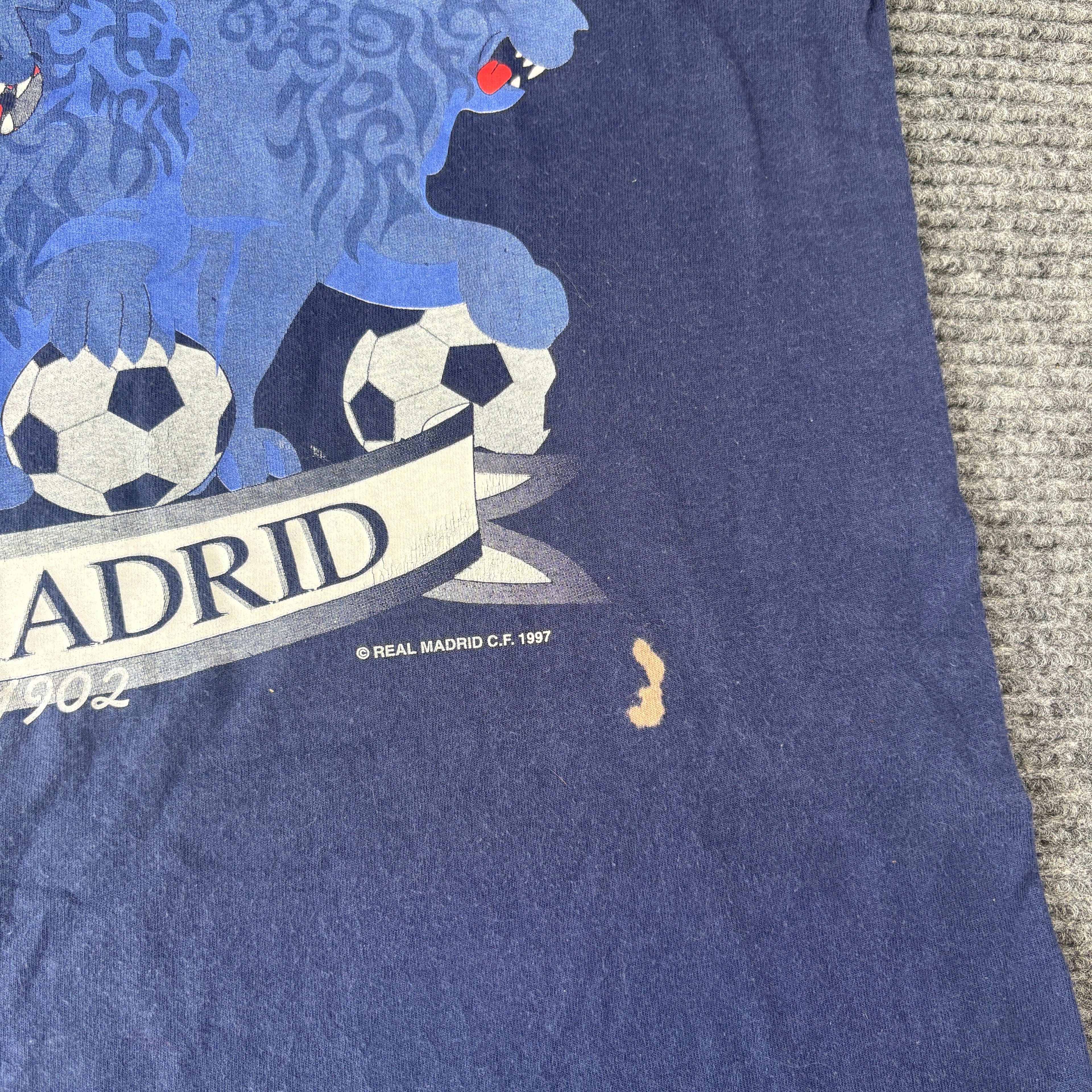 90s Real Madrid League Champions Navy L