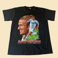 90s Real Madrid David Beckham Rap Tee L