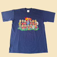 90s Spain National Team Caricature Tee M