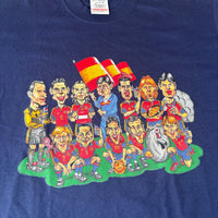 90s Spain National Team Caricature Tee M
