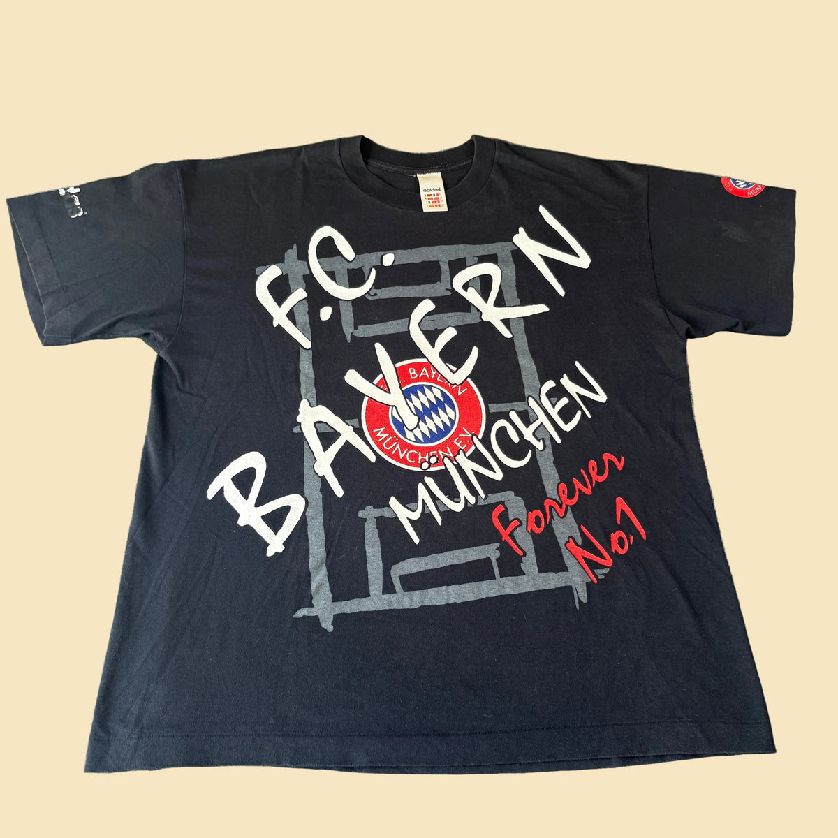 90s Adidas FC Bayern Munich AOP XL