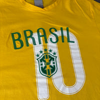2000s Womens Brazil Nike #10 Tee XL