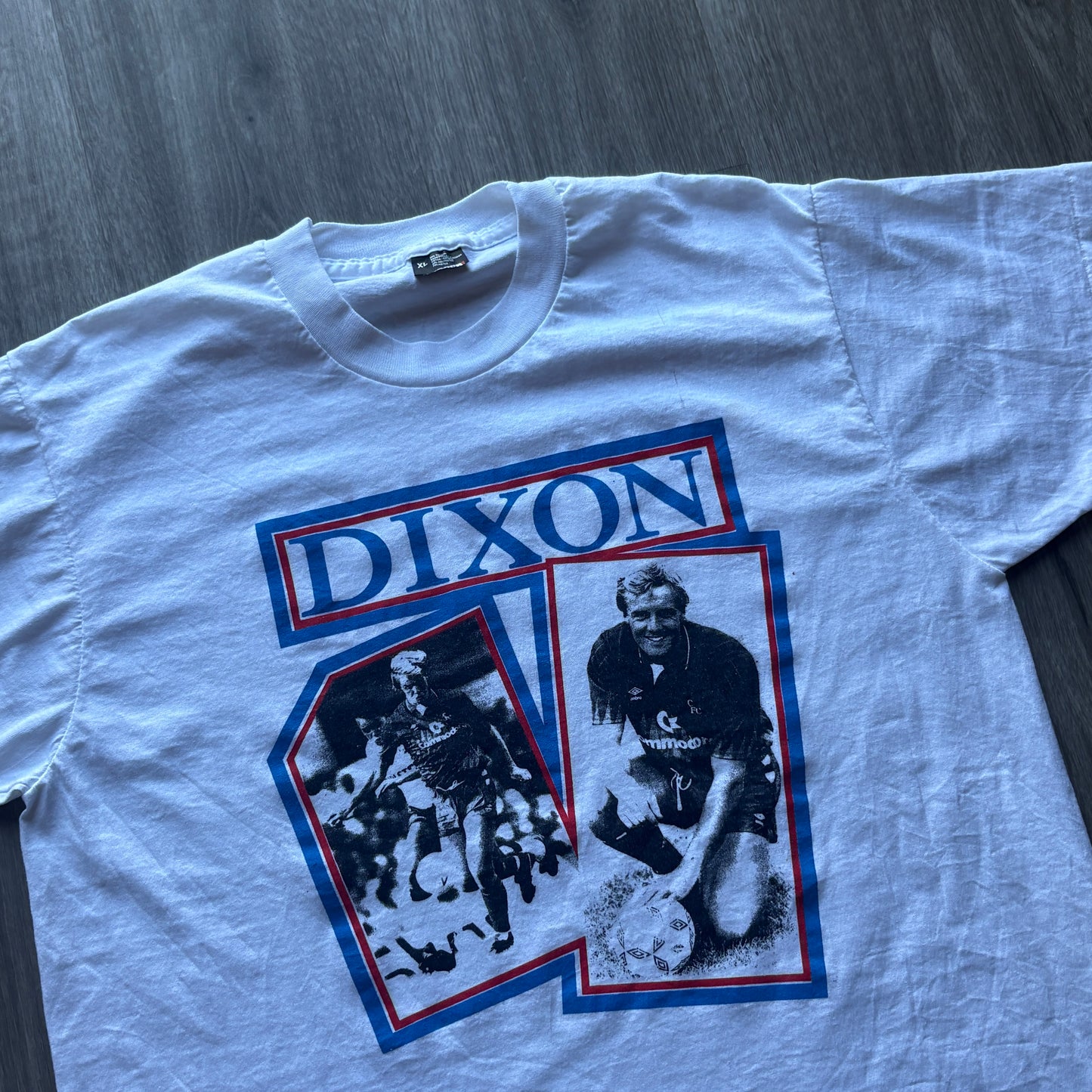80s Chelsea FC Kerry Dixon Tee XL
