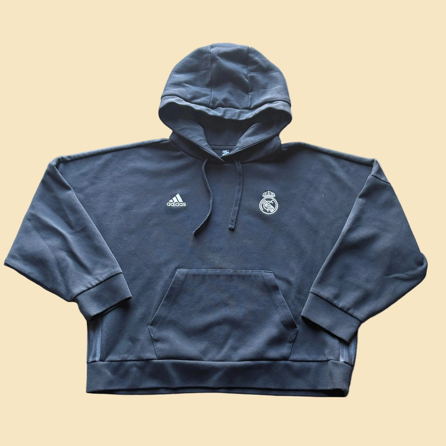 2020s Adidas Real Madrid Cropped Hoodie Medium