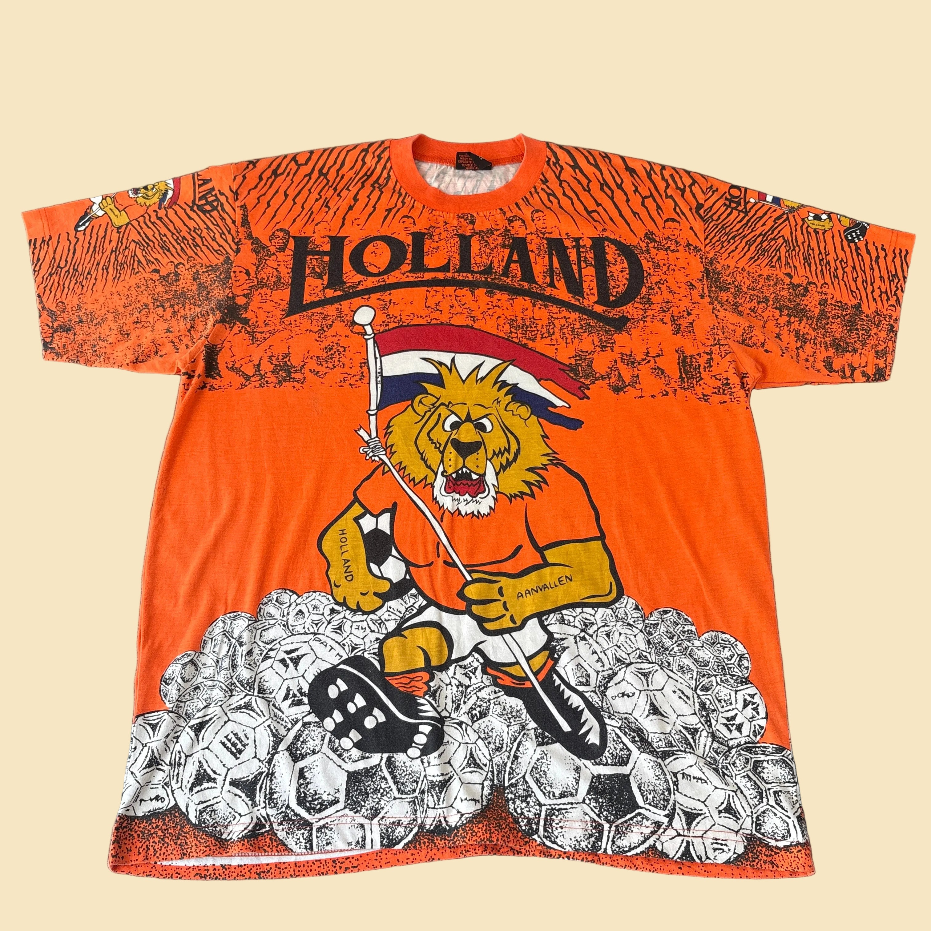 90s Holland Netherlands Orange Lions AOP XL