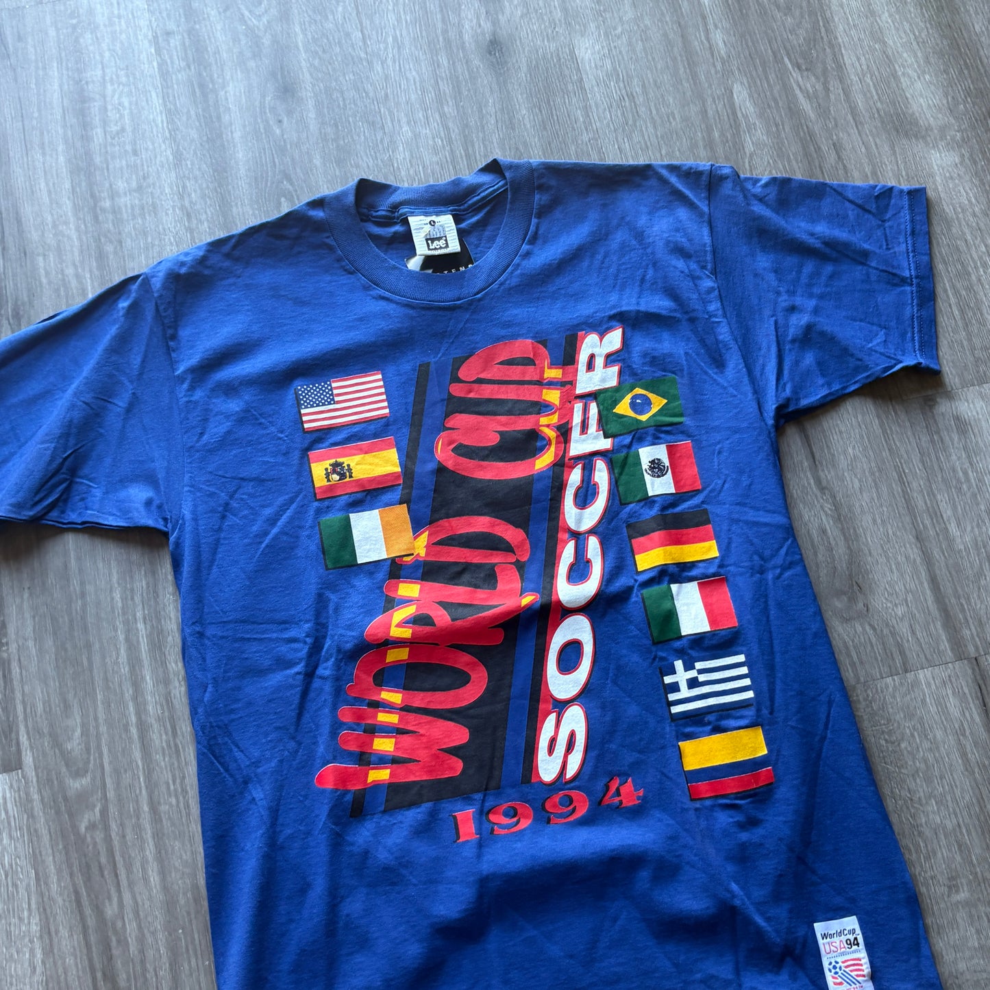 1994 World Cup USA Navy Blue Graphic Tee Large