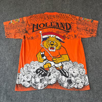90s Holland Netherlands Orange Lions AOP XL