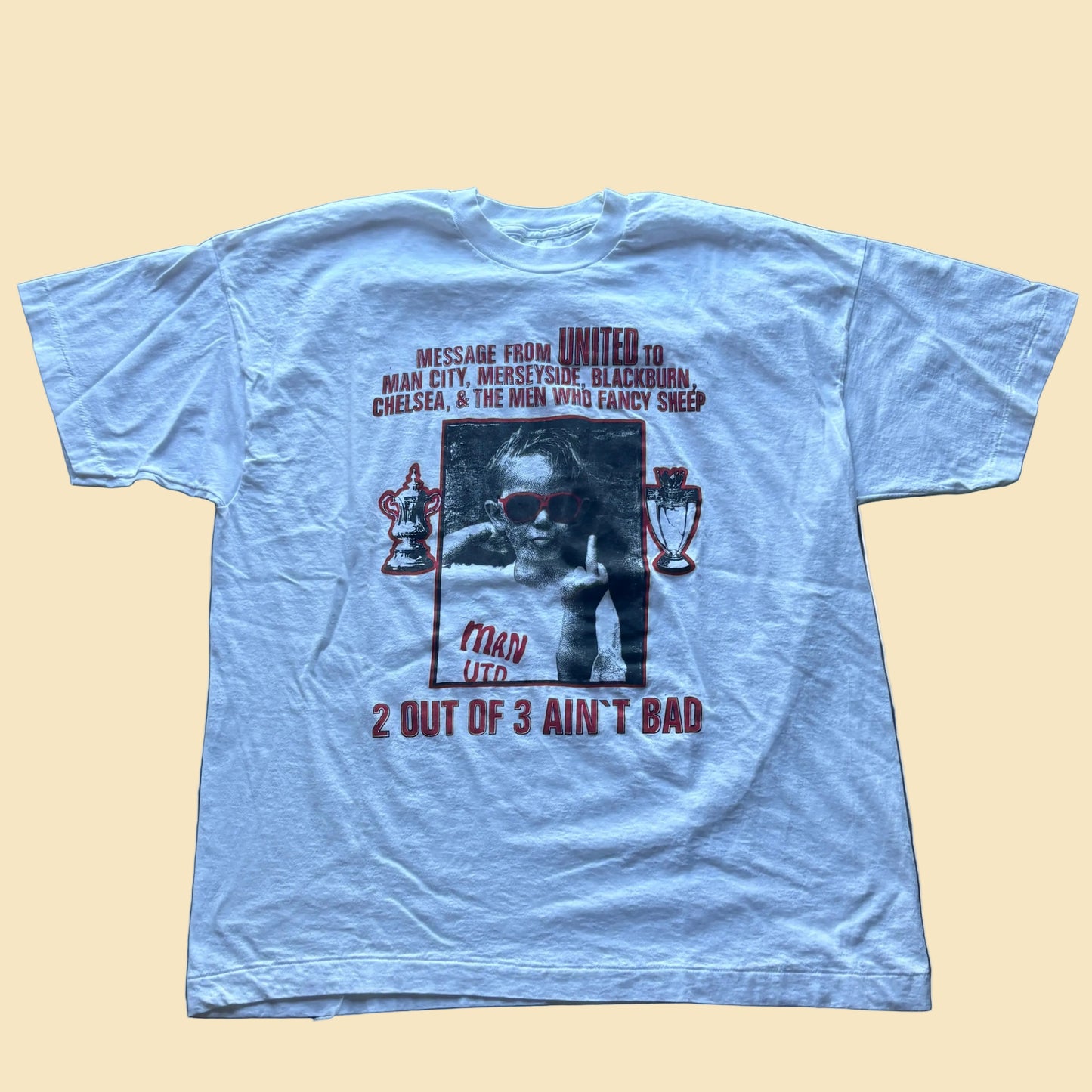 90s Manchester United 2/3 Kid Flipping Bird XL