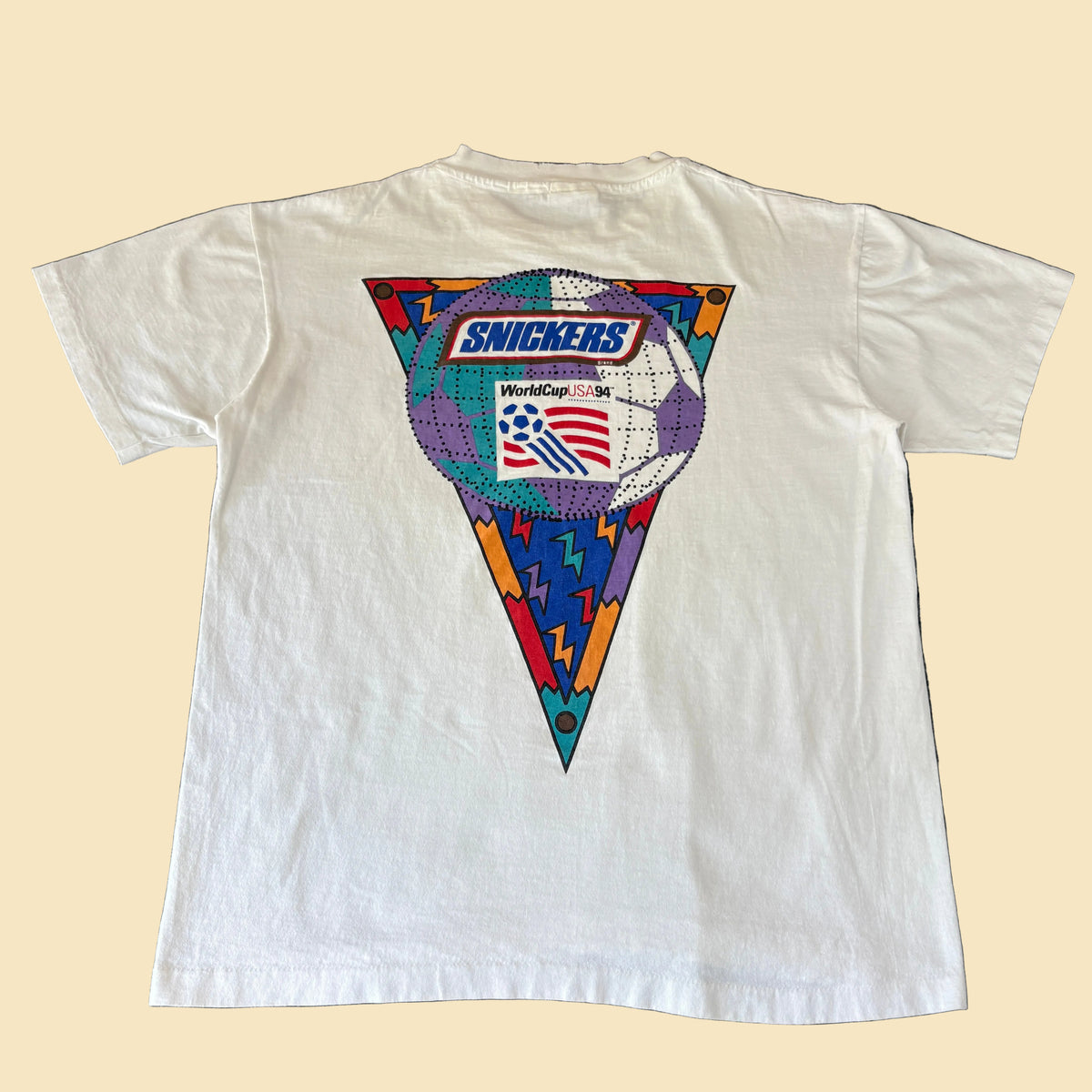 1994 USA World Cup Snickers Mullet Tee L