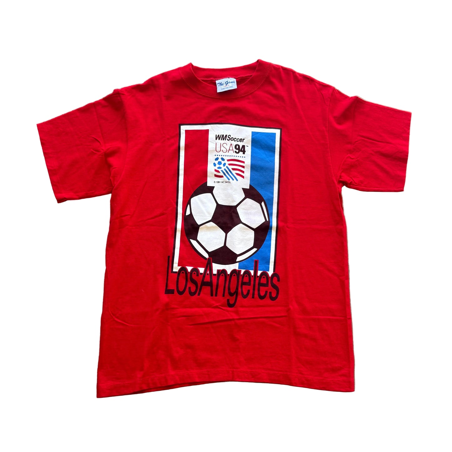 1994 World Cup Los Angeles Red Tee L