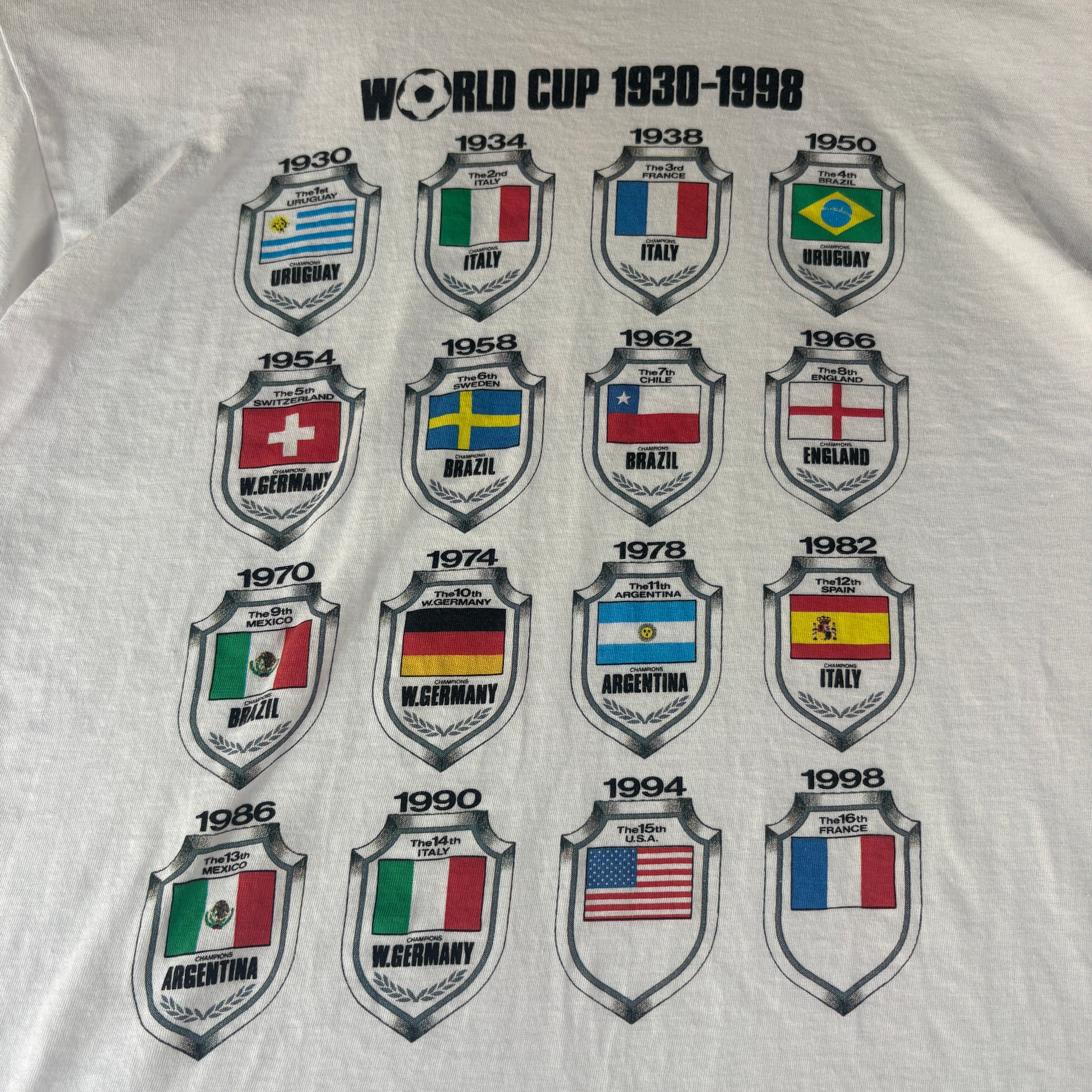 2002 World Cup All Host Locations Mullet Tee L