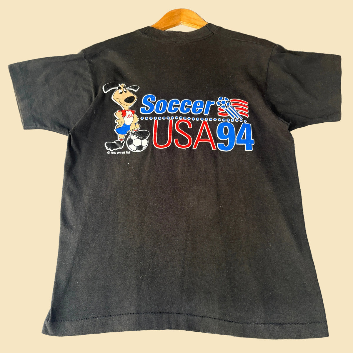 1994 USA World Cup Black Mullet Tee M