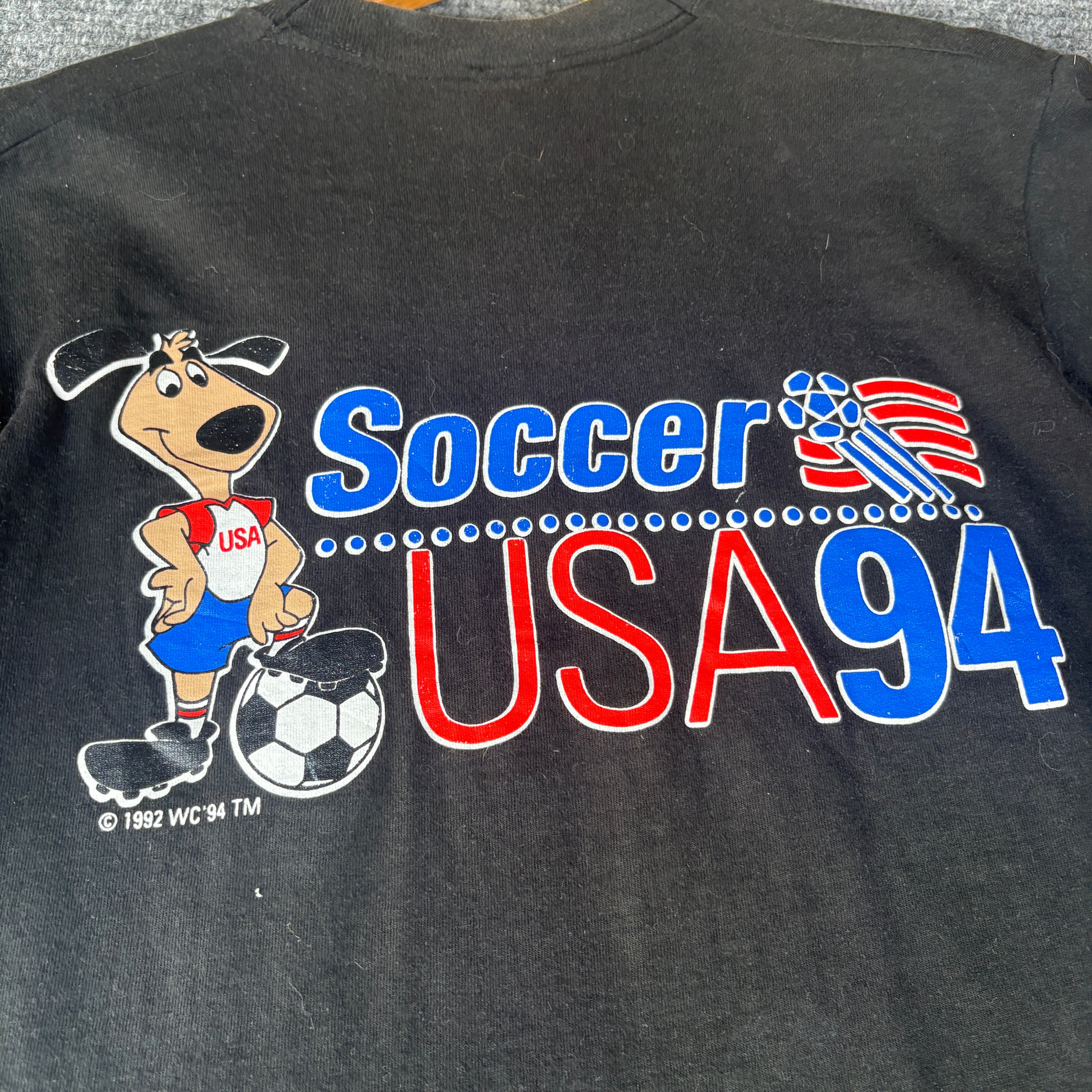1994 USA World Cup Black Mullet Tee M