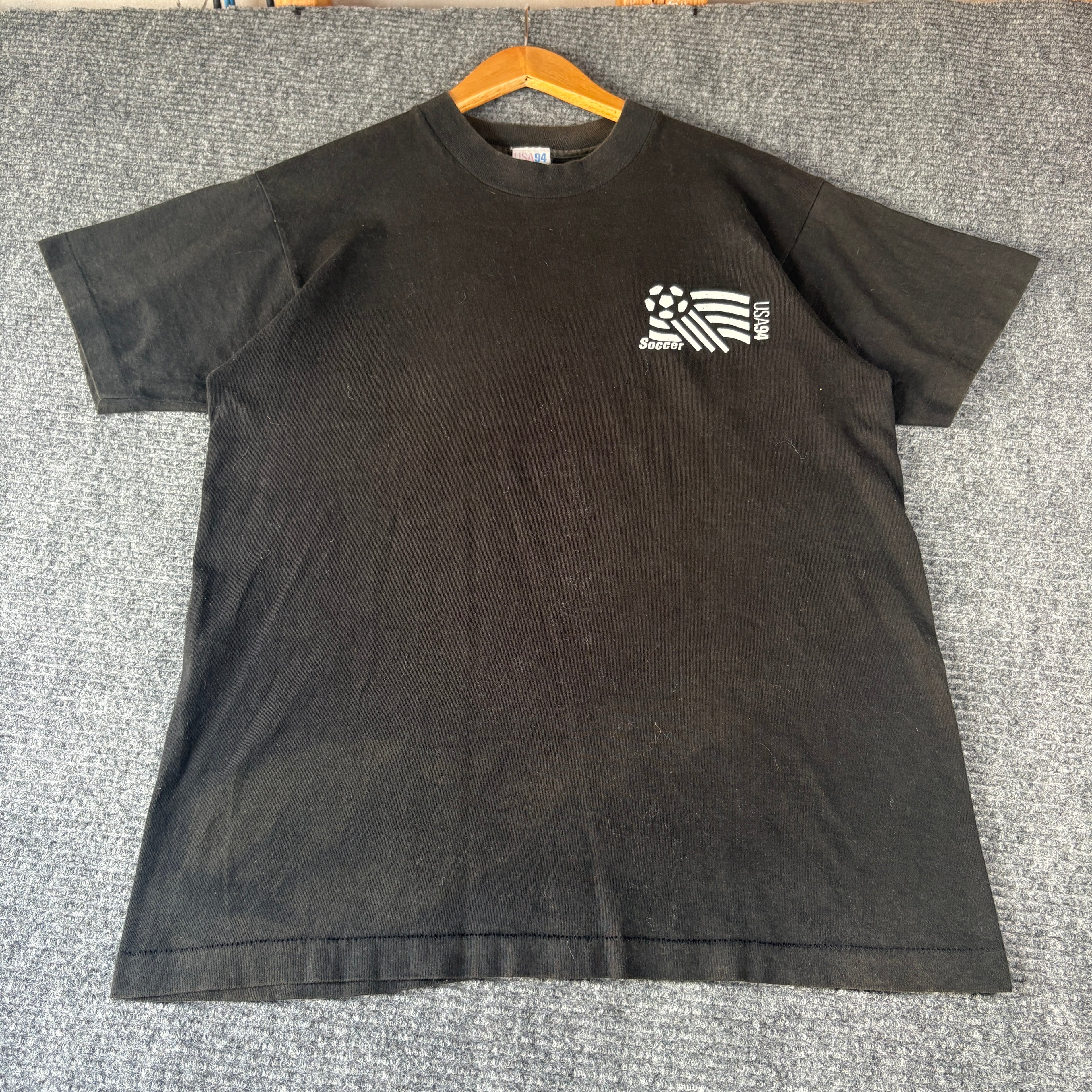 1994 USA World Cup Black Mullet Tee M