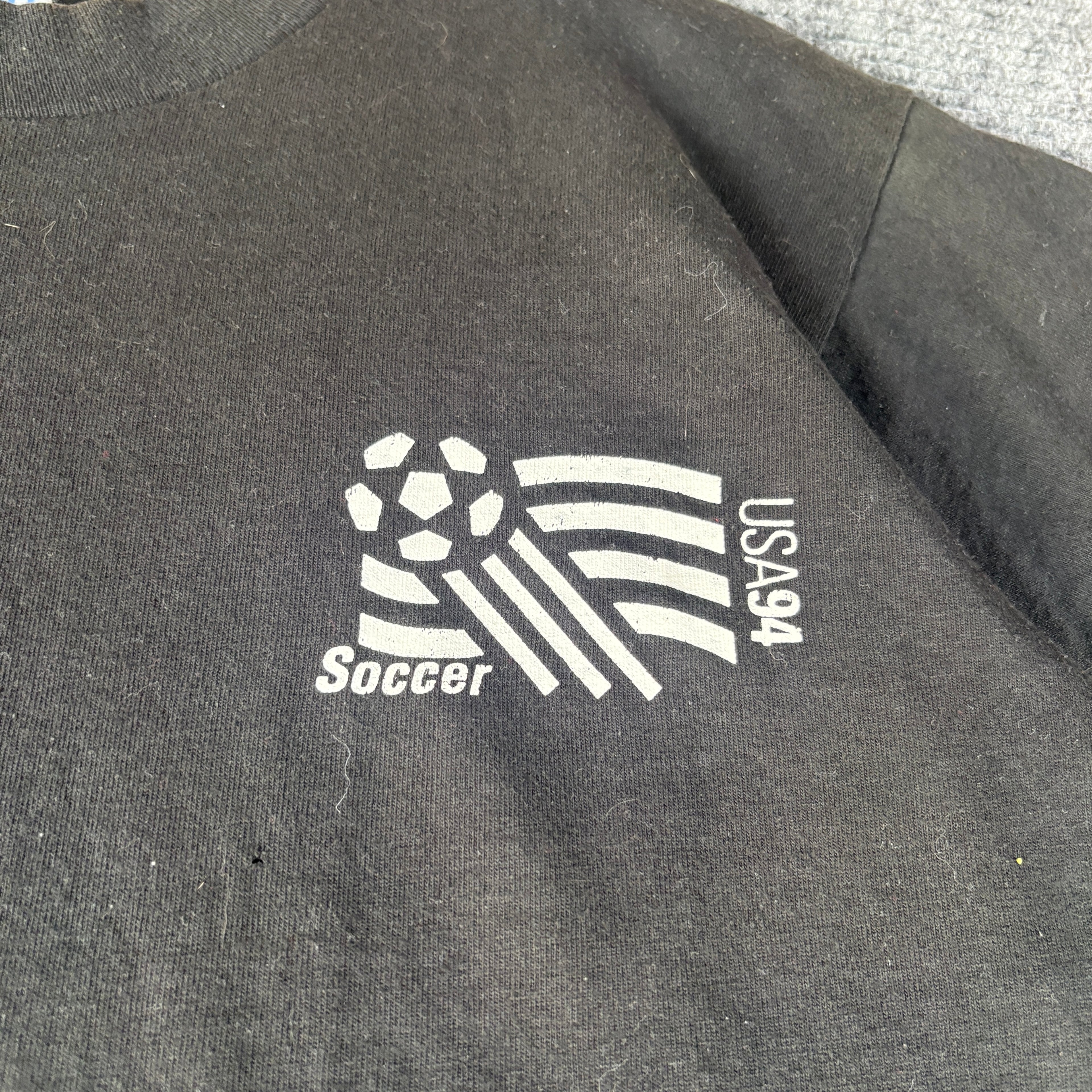 1994 USA World Cup Black Mullet Tee M