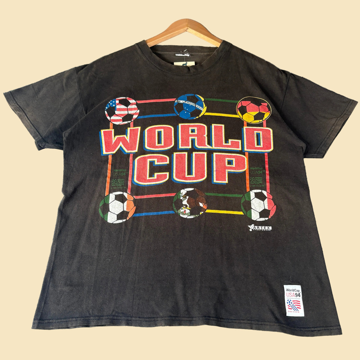 1994 USA World Cup Black Tee L