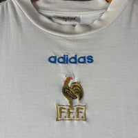 90s Adidas France Jersey Tee L