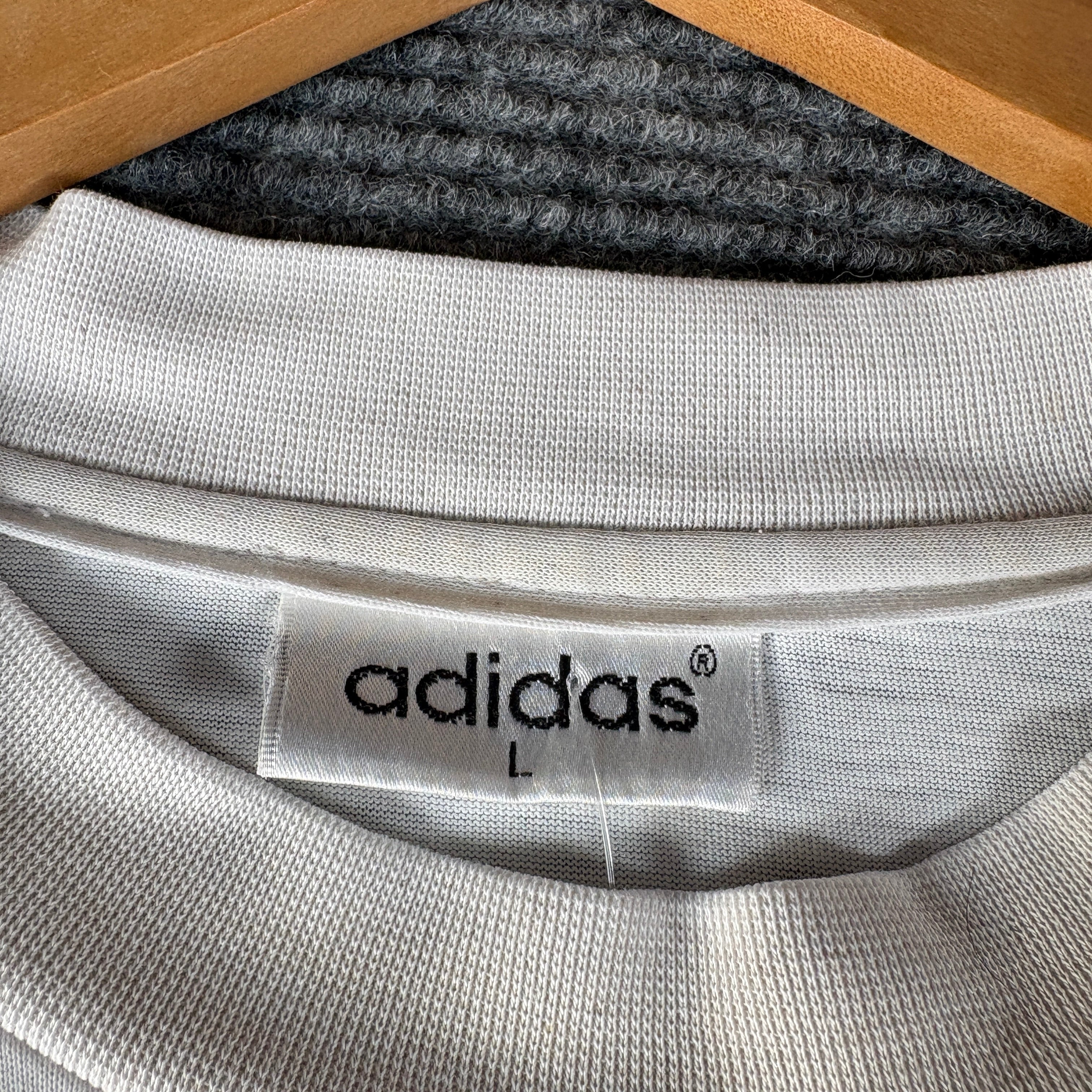 90s Adidas France Jersey Tee L