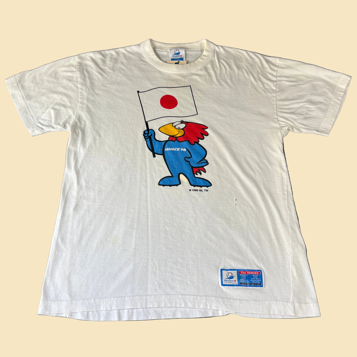1998 France World Cup Japan Flag Mascot L
