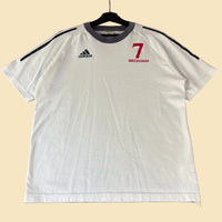 2000s Adidas England Jersey Tee David Beckham S