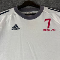 2000s Adidas England Jersey Tee David Beckham S