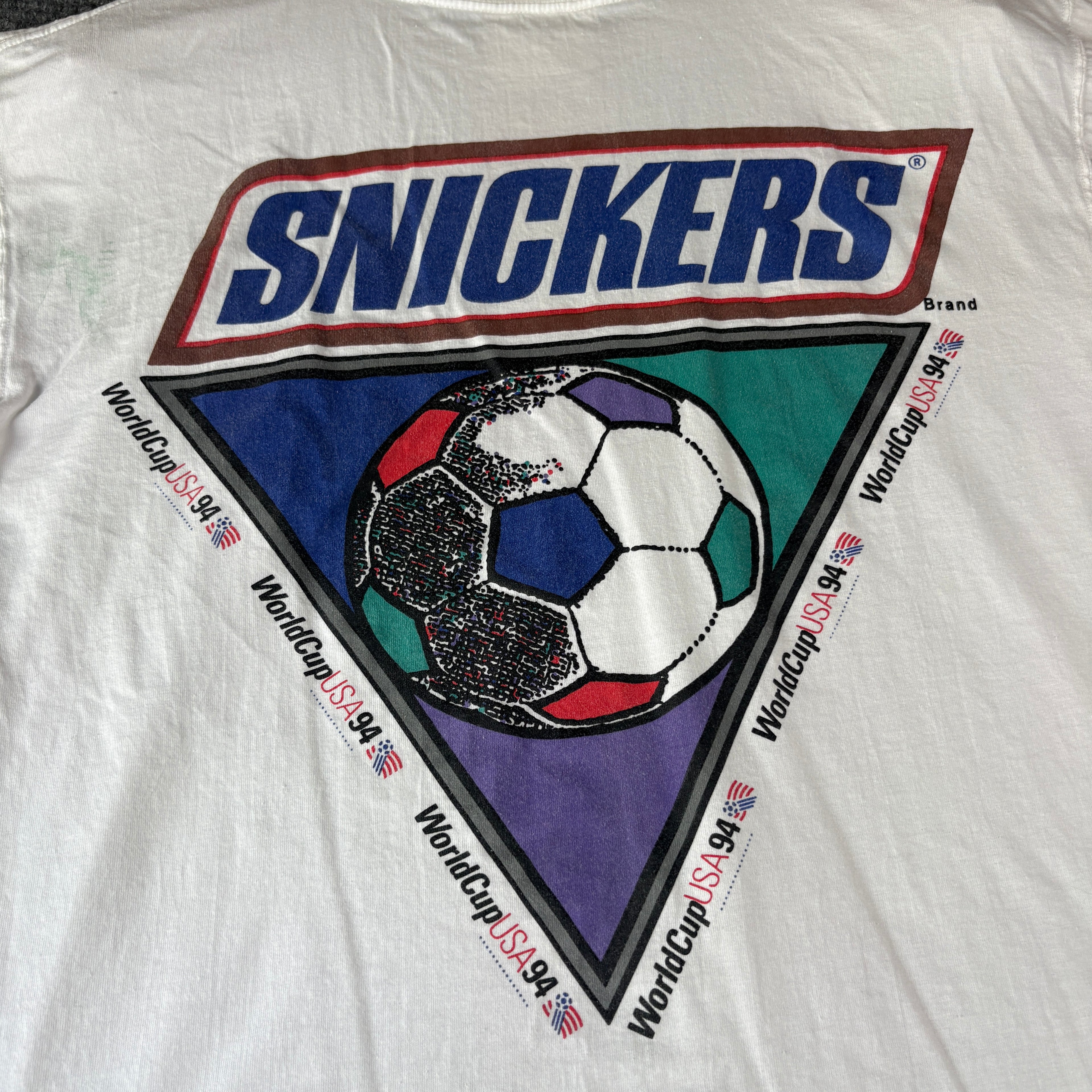1994 USA World Cup Snicker Promo Mullet Tee L