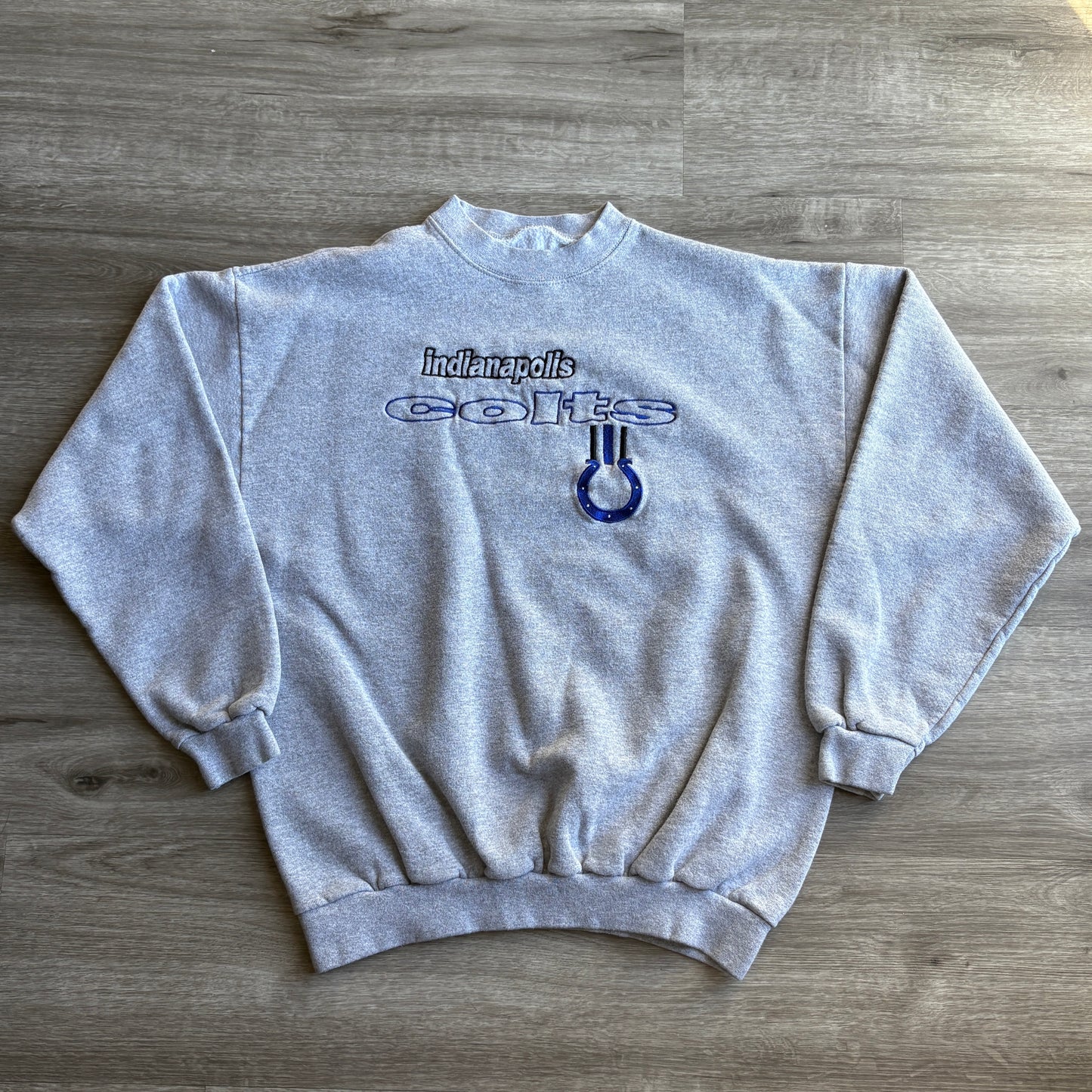 90s Logo Athletic Indianapolis Colts Crewneck M