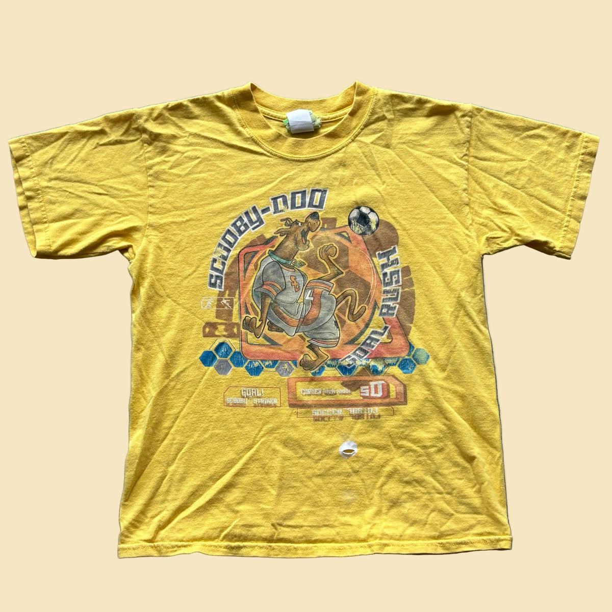 Vintage Scooby Doo Soccer Kids Shirt Large