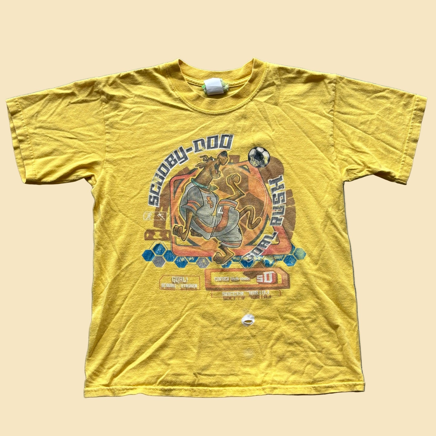 Vintage Scooby Doo Soccer Kids Shirt Large