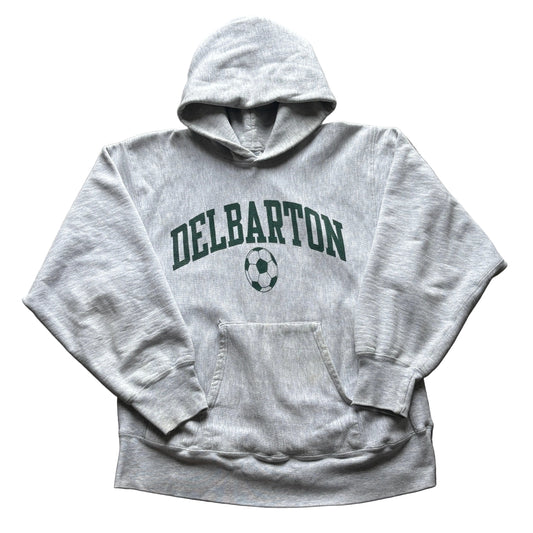 80s Delbarton Soccer Champion Reverse Weave Warmup Hoodie Large