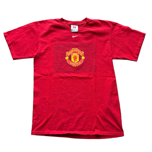 2000s Manchester United Red Nike Center Swoosh S