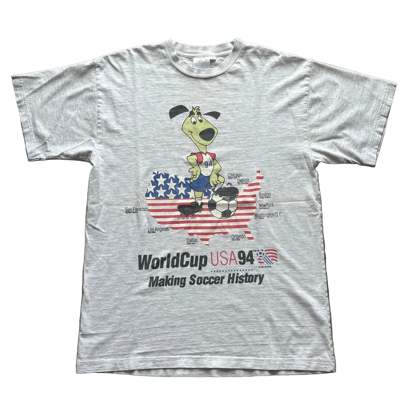 1994 World Cup USA Striker Grey Tee L