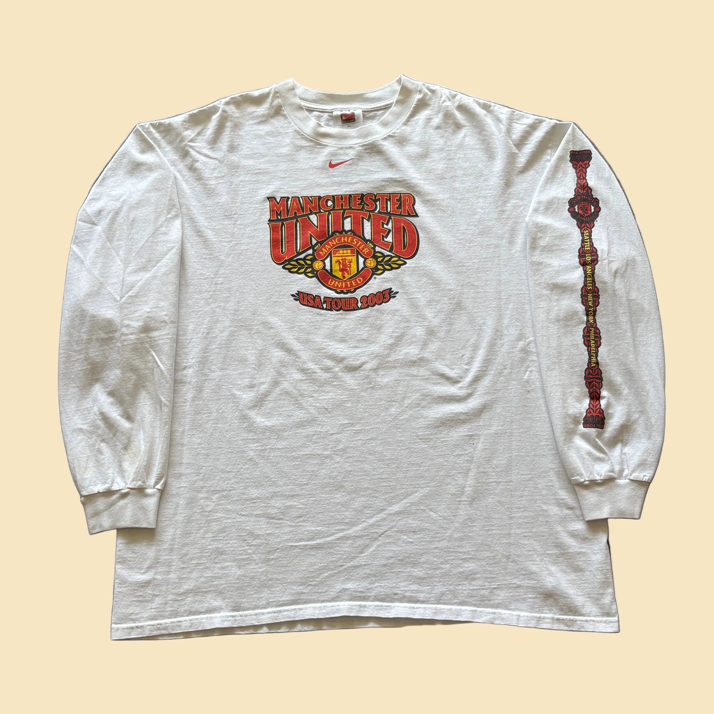 2003 Manchester United USA Tour L/S Tee