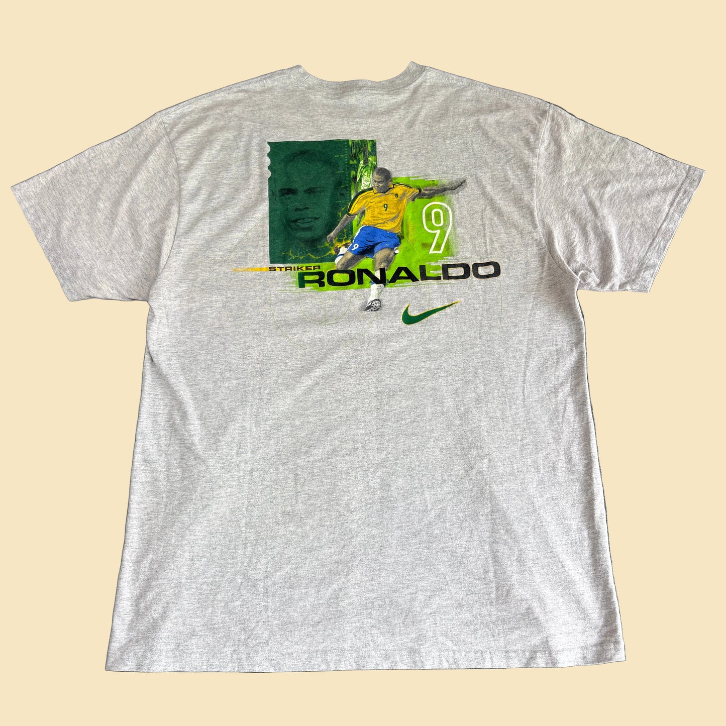 90s Nike Brazil Ronaldo R9 Tee L